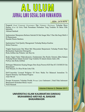 al-ulum : jurnal ilmu sosial dan humaniora